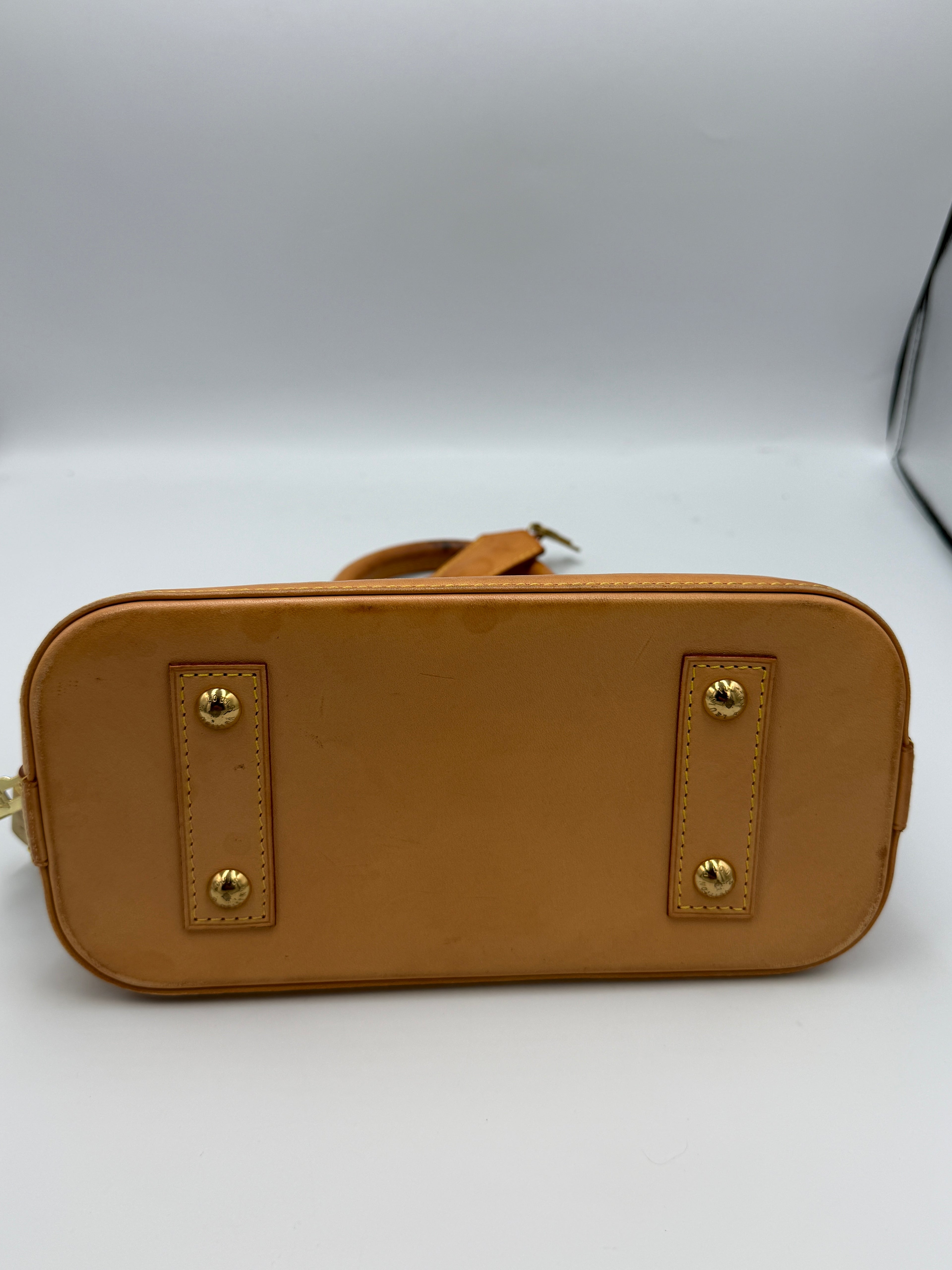 Louis Vuitton Alma BB Monogram Canvas Satchel Bag