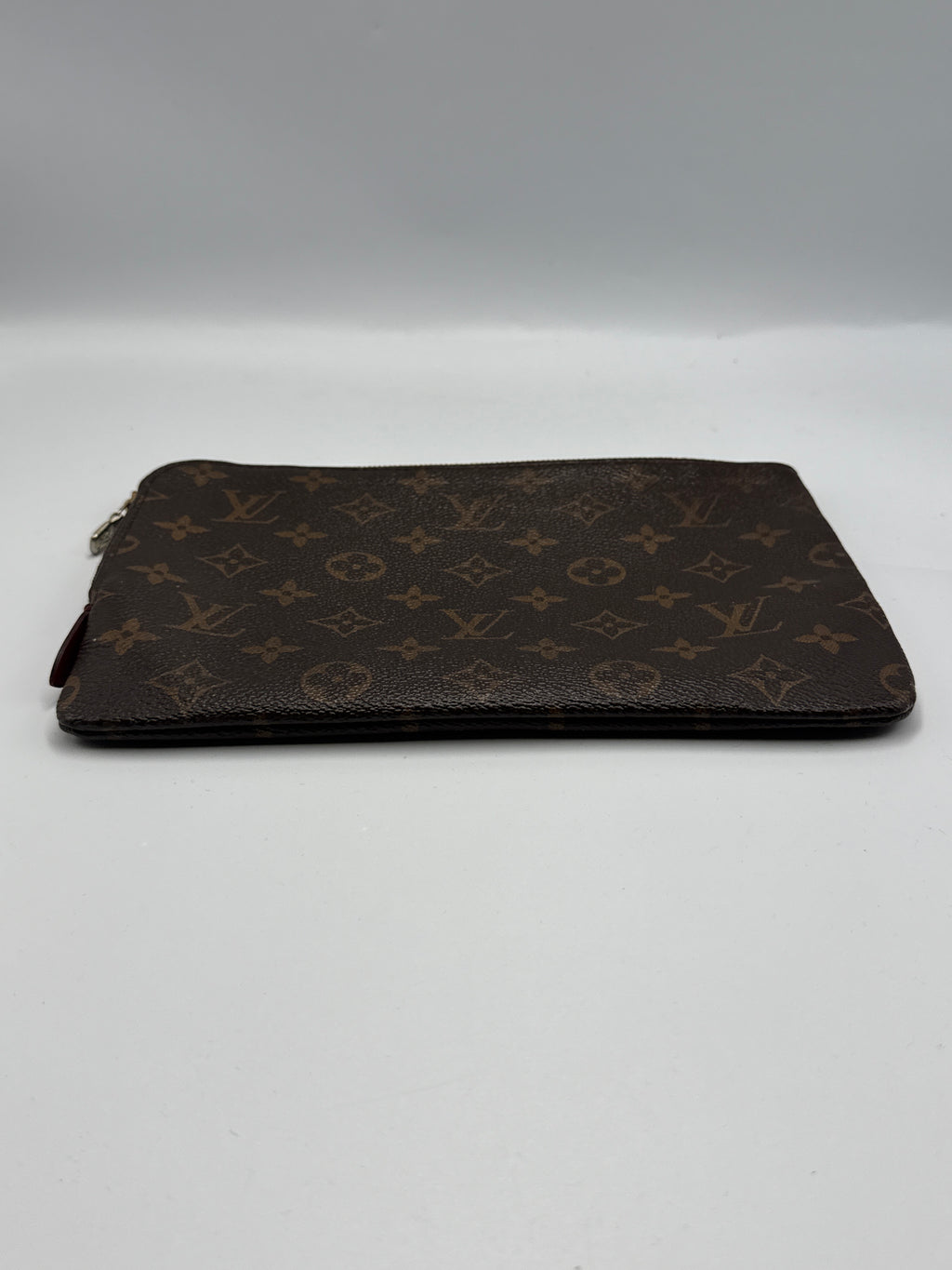 Vintage Louis Vuitton Monogram Pouch - Toiletry Case with Red Interior