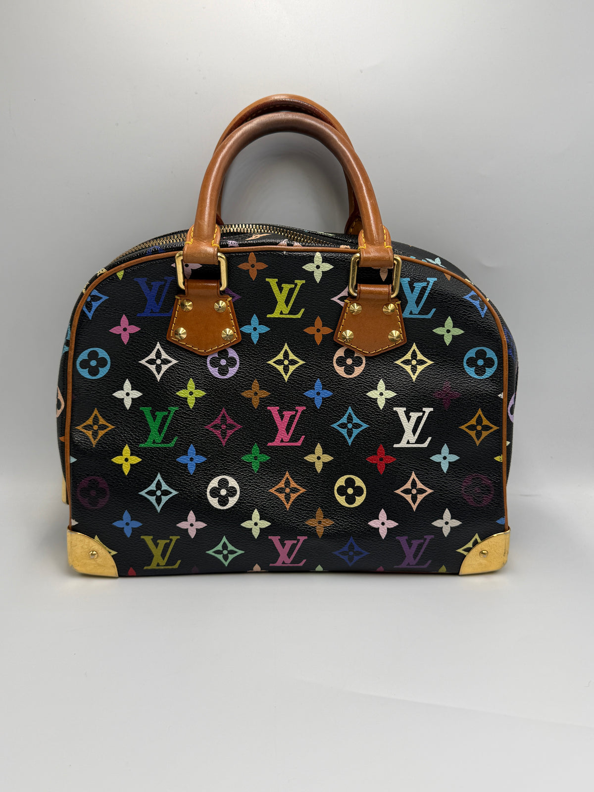 Louis Vuitton x Takashi Murakami Monogram Multicolore Trouville in Noir