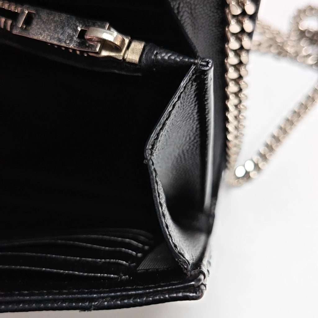 Ysl Matelass Chain Wallet