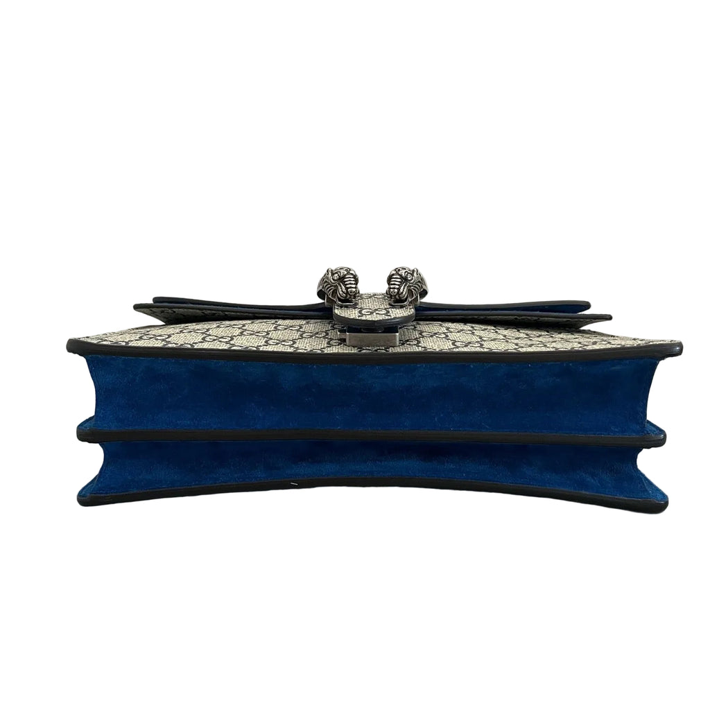 Gucci Dionysus GG Supreme Blooms Medium Shoulder Bag Blue
