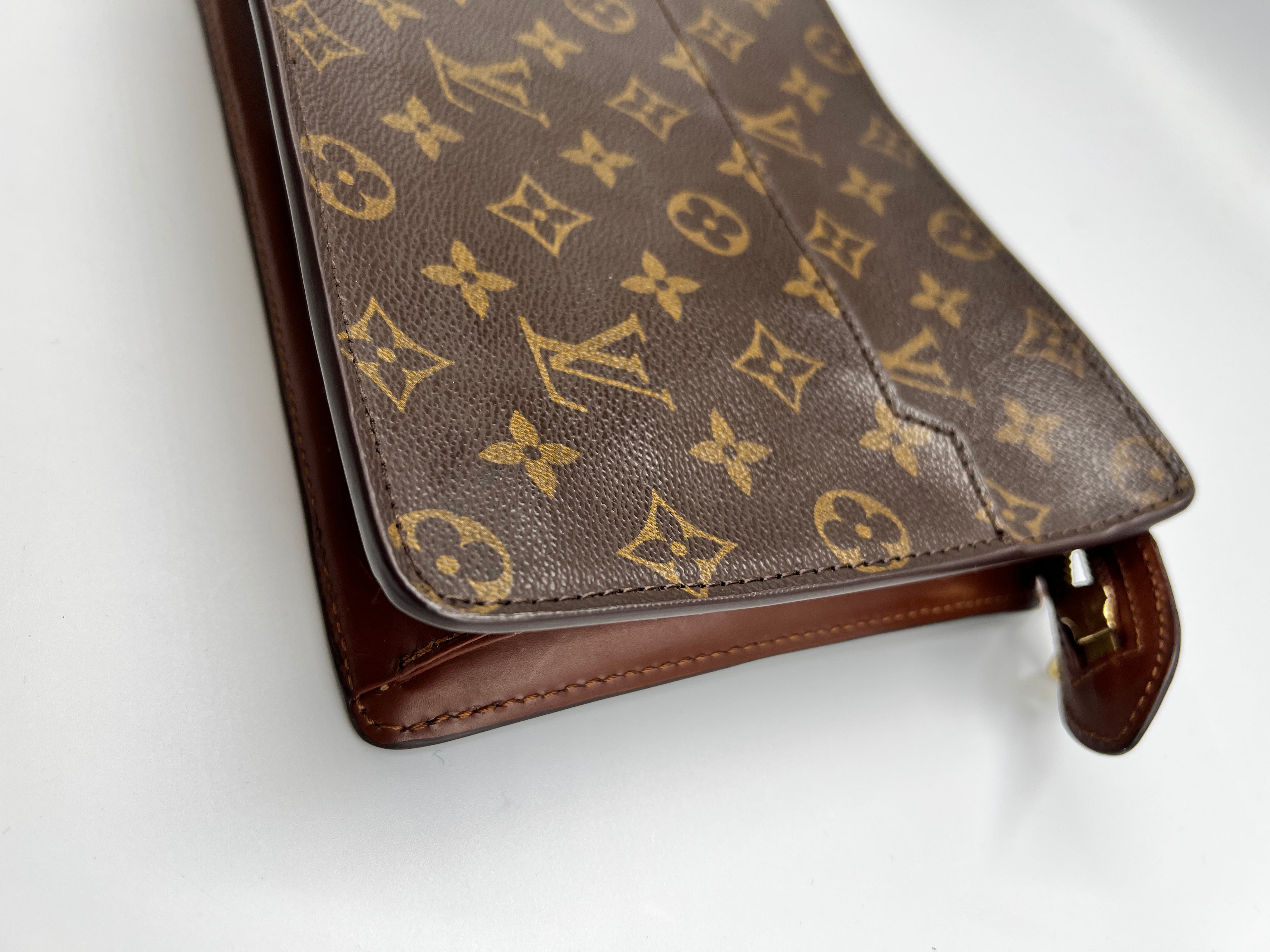Louis Vuitton Vintage Monogram Canvas Homme Pouch / Men's Clutch Bag