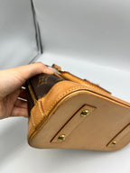 Louis Vuitton Alma BB Monogram Canvas Satchel Bag