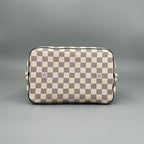 Louis Vuitton NeoNoe MM Damier Azur Bucket Bag with Rose Ballerine Trim