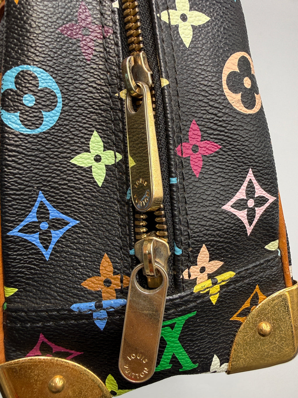 Louis Vuitton x Takashi Murakami Monogram Multicolore Trouville in Noir