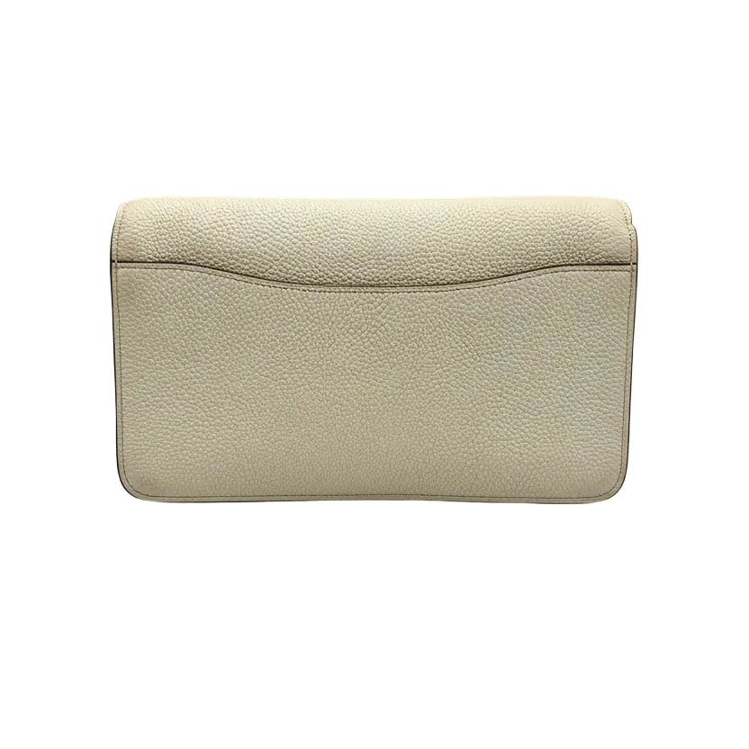 Coach Tabby Shoulder Bag 26 in Chalk Polished Pebble Leather