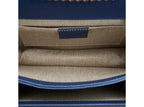 Gucci Interlocking G Medium Shoulder Bag in Blue Dollar Calf Leather