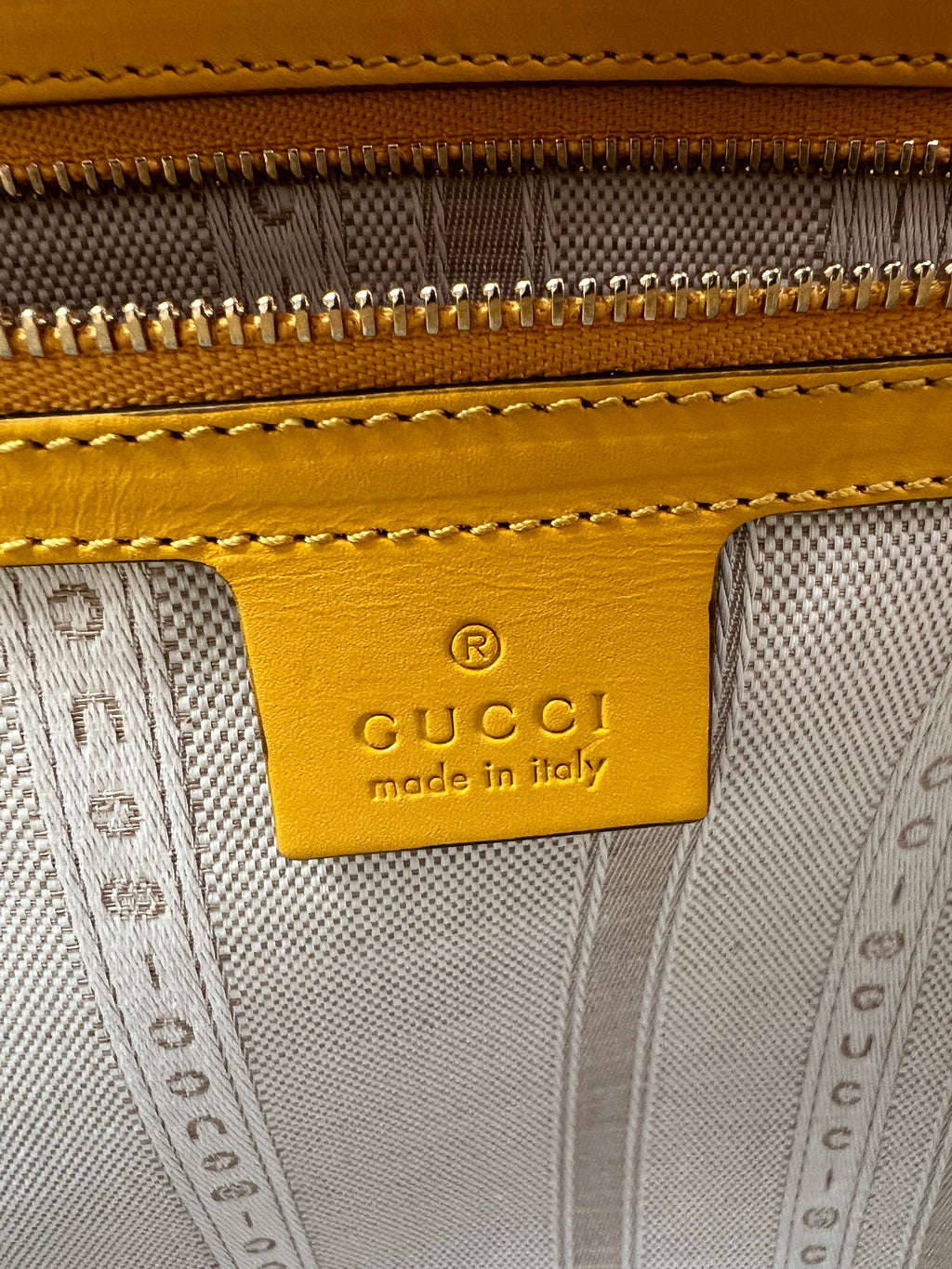 Gucci Diamante Top Handle with Yellow Leather