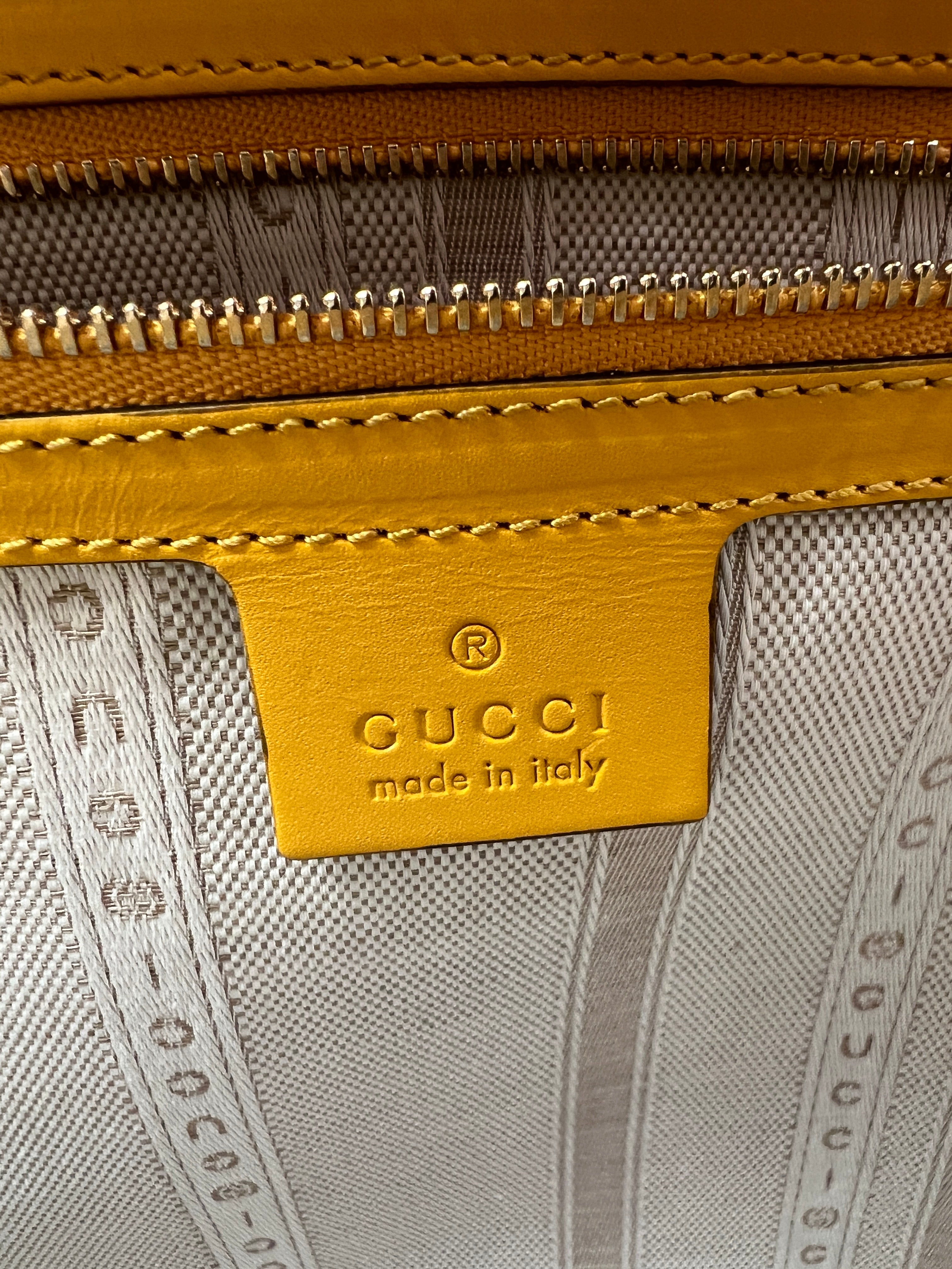 Gucci Diamante Top Handle with Yellow Leather