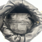 Bottega Veneta The Chain Pouch in Black Vitello Nappato with Gold Hardware