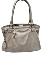 Gucci Guccissima Leather Tote Bag in Off-White