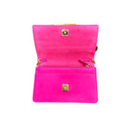 Fendi Baguette Chain Wallet Vitello Leather – Flamingo Pink