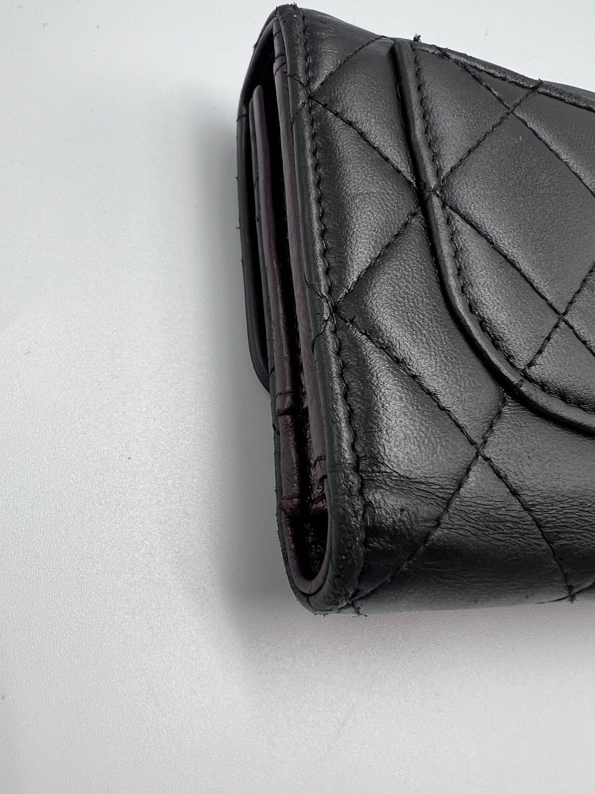 Chanel Classic Quilted Lambskin Flap Long Wallet Black