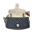 Gucci Marmont Medium Bag in Blue Leather Crossbody Bag