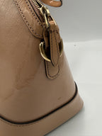 Gucci Microguccissima Patent Leather Dome Bag - Beige Nude