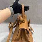 Delvaux Brillant East/West Handbag in Tan Box Calf Leather