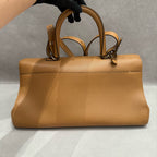 Delvaux Brillant East/West Handbag in Tan Box Calf Leather