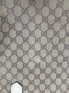 Gucci GG Supreme Canvas Reversible Tote Bag Beige/Ebony with White Leather Trim