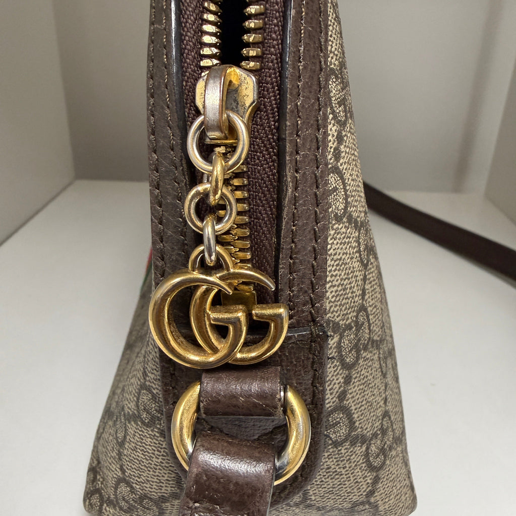 Gucci Ophidia Small Dome Shoulder Bag in GG Supreme Canvas