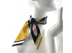 Hermès Twilly Scarf Black Multiple Colors Silk