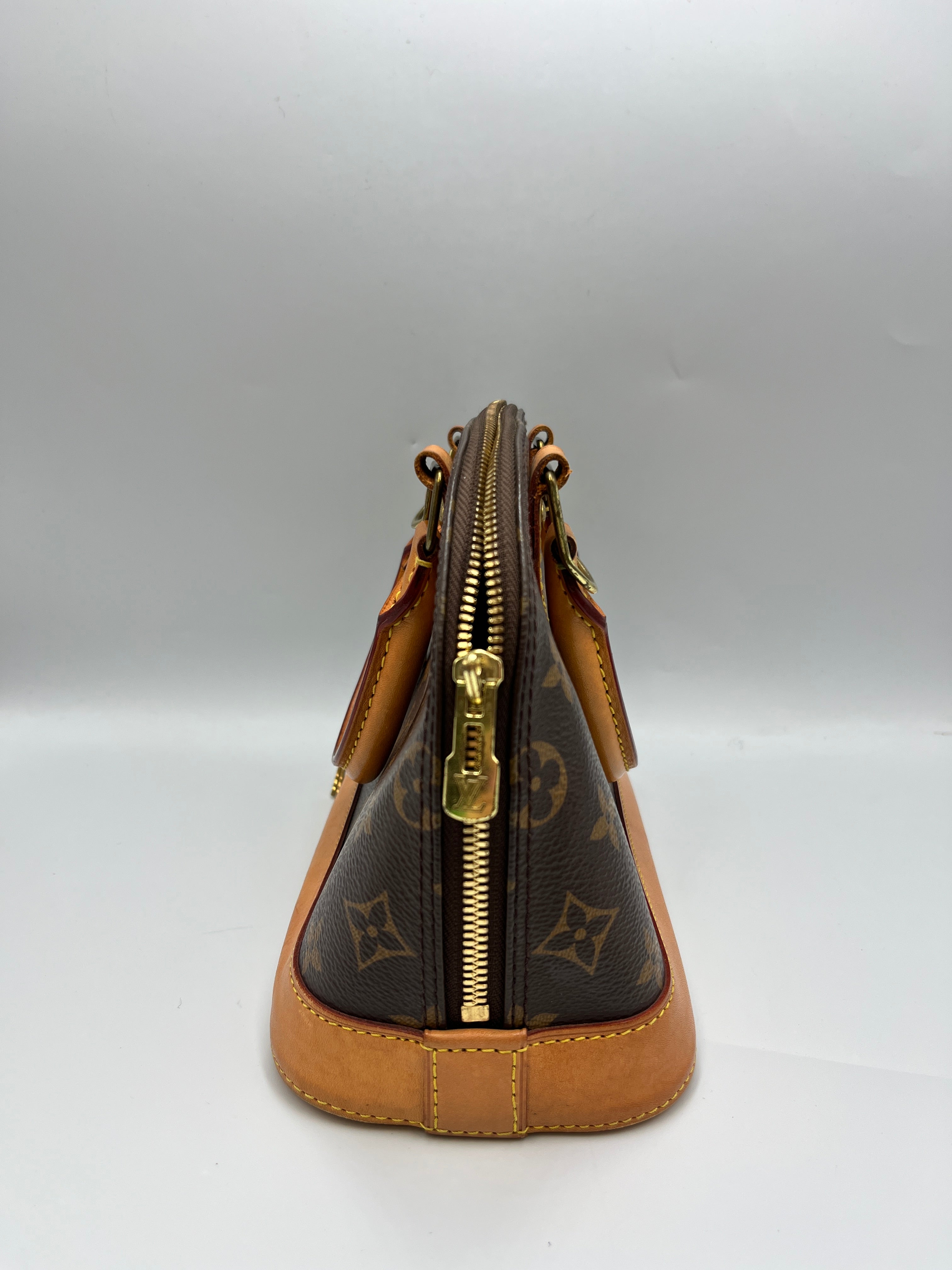 Louis Vuitton Alma BB Monogram Canvas Satchel Bag