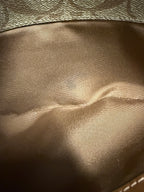 Coach East West Pop Up Messenger in Signature Canvas Brown/Saddle