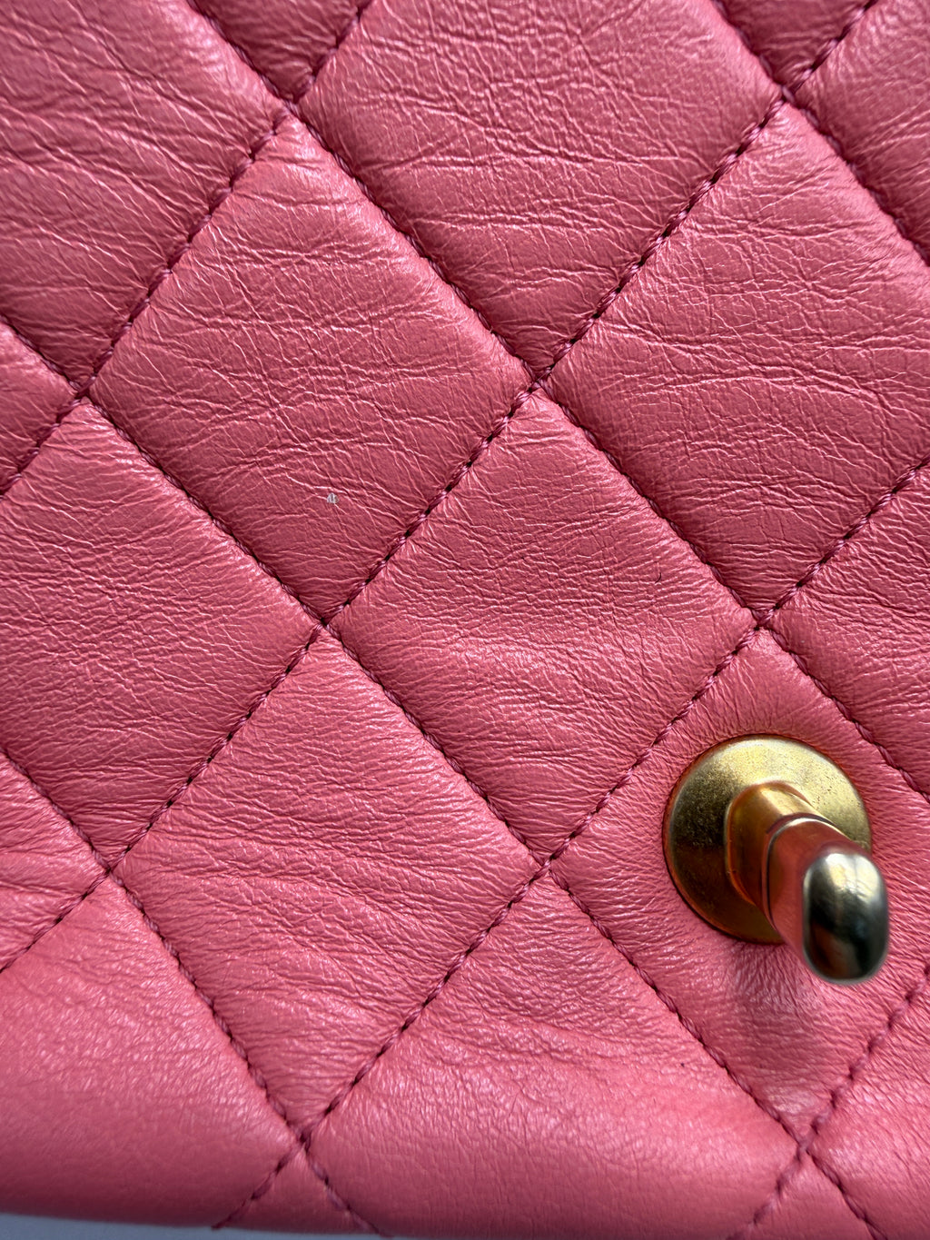 Chanel Small Flap Bag in Coral Pink Lambskin Leather