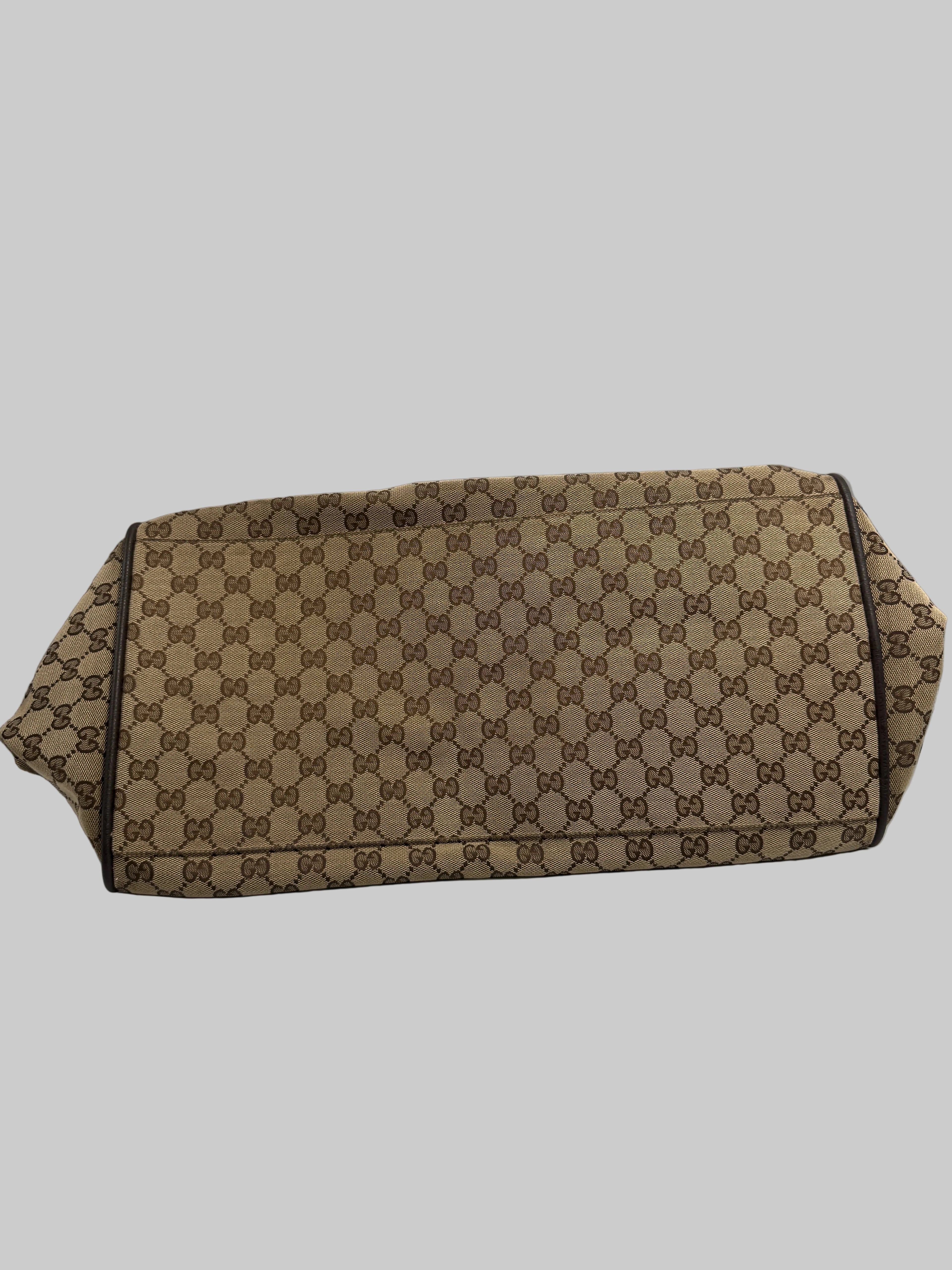 Gucci Vintage Princy Web Shoulder Bag in GG Canvas