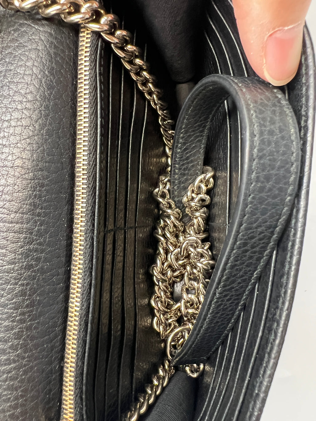 Gucci Interlocking G Wallet on Chain Crossbody Bag