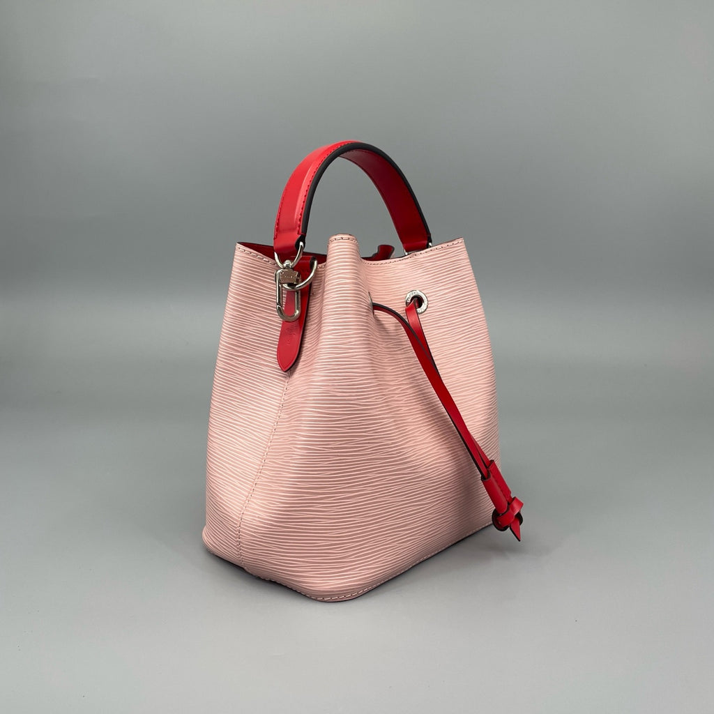 Louis Vuitton NeoNoe BB Rose Ballerine Epi Leather Bucket Bag