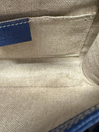 Gucci Interlocking G Medium Shoulder Bag in Blue Dollar Calf Leather
