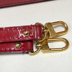 Louis Vuitton Alma BB Red Monogram (2013) Vernis Patent Leather Handbag