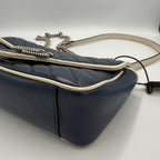 Gucci Marmont Medium Bag in Blue Leather Crossbody Bag