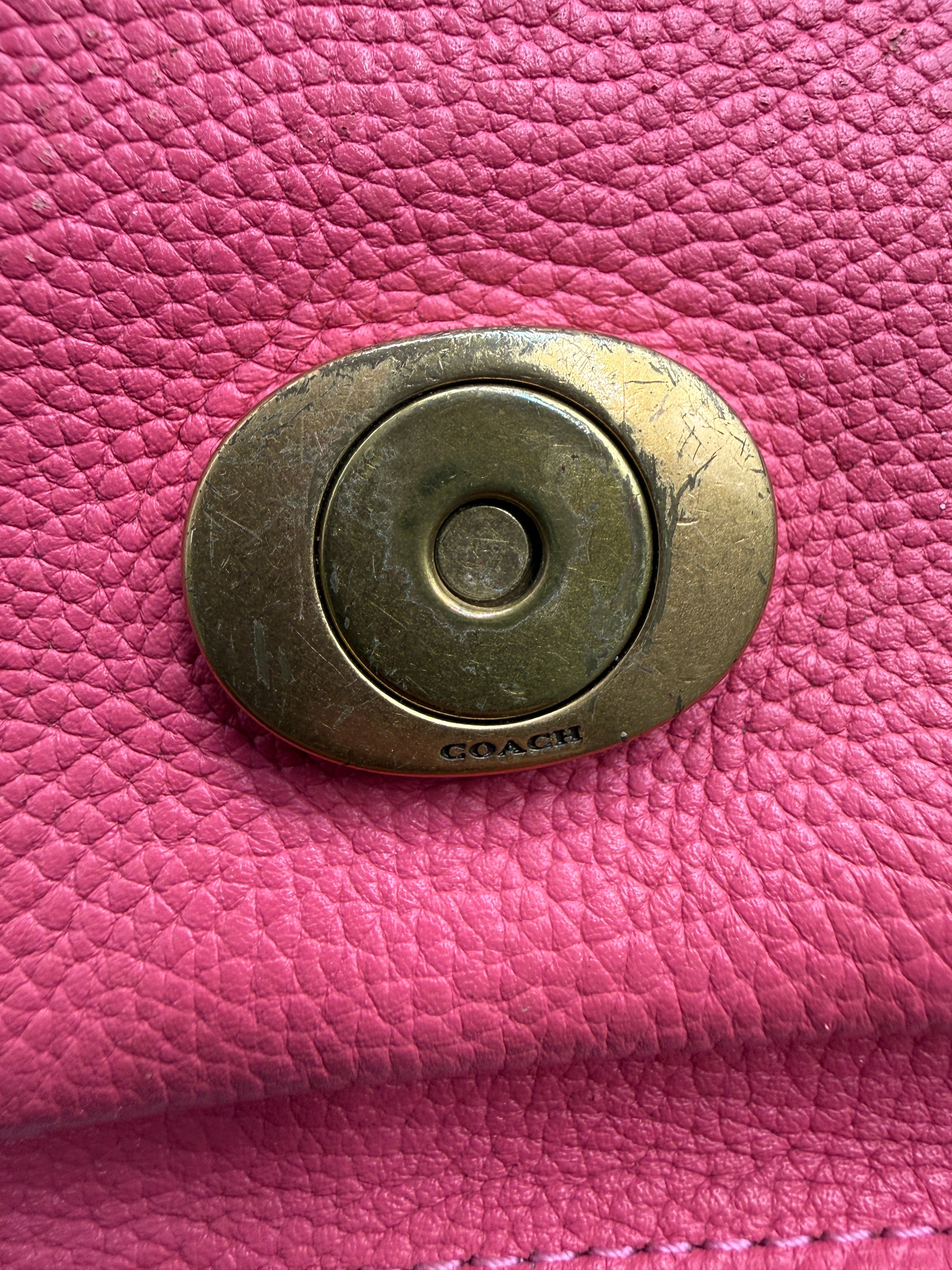 Coach Tabby Shoulder Bag 26 in Pink Polished Pebble Leather