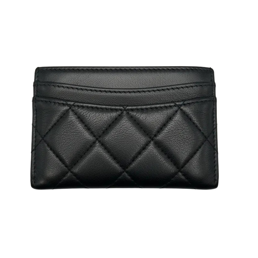 Chanel Black Card Holder