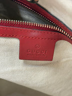 Gucci Red Guccissima Patent Leather Tote Bag