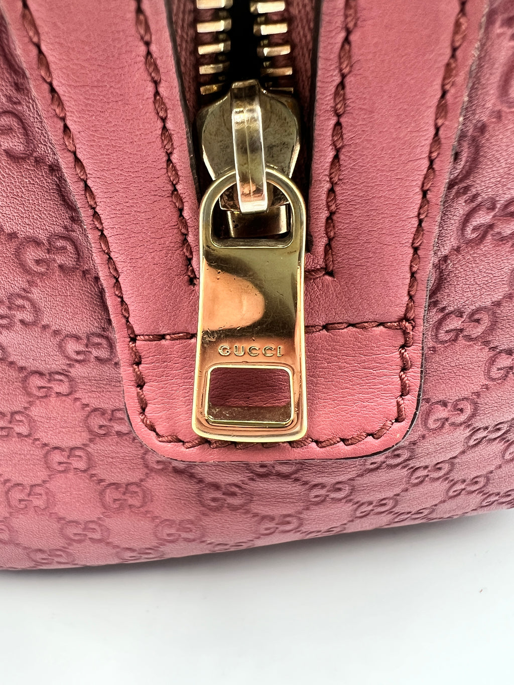 Gucci Micro Guccissima Joy Boston Bag Pink Calfskin Leather