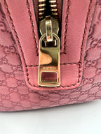 Gucci Micro Guccissima Joy Boston Bag Pink Calfskin Leather