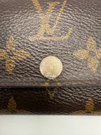 Vintage Louis Vuitton Monogram 6-Key Holder - Pink Taiga Leather Interior