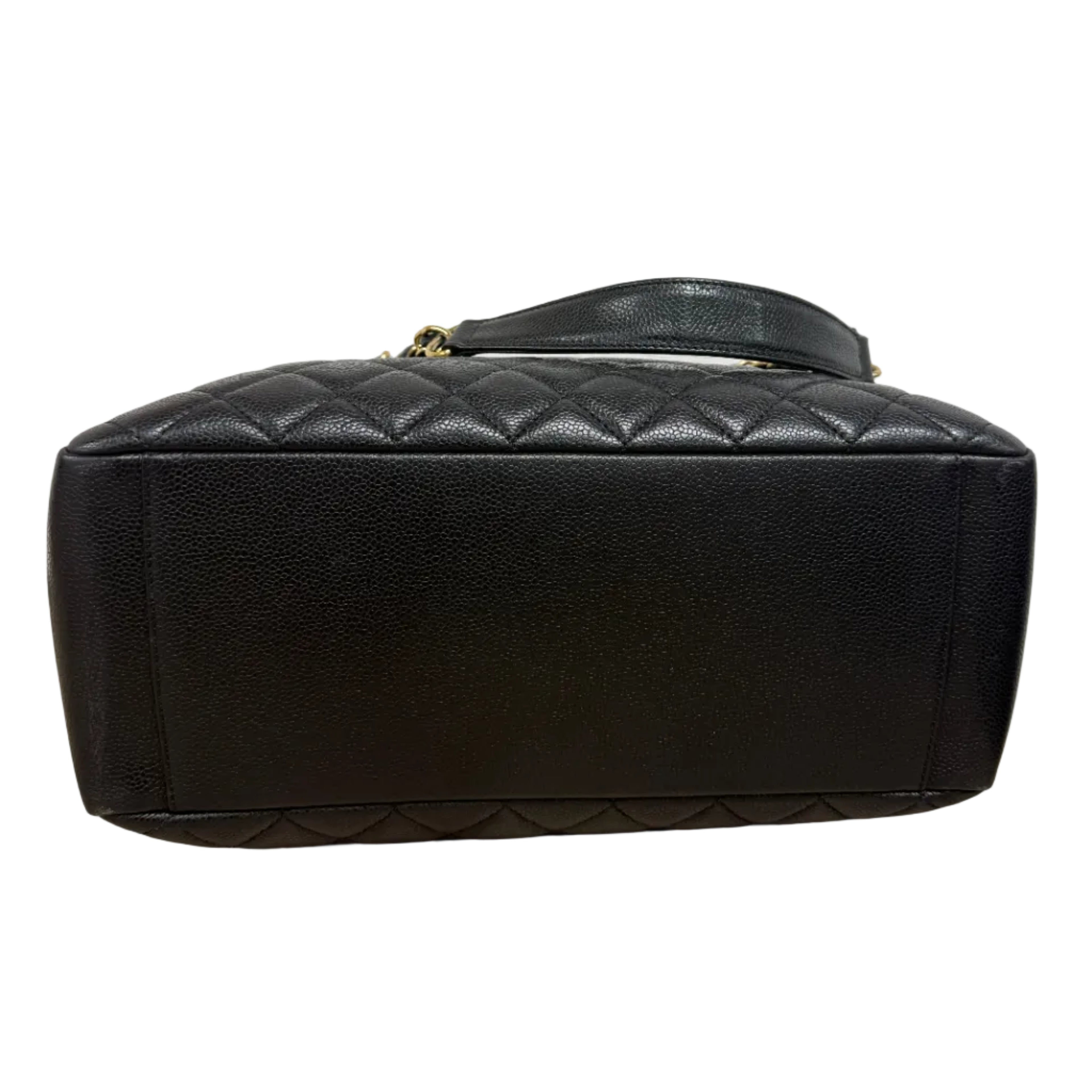 Chanel Grand Shopping Tote (GST) in Black Caviar Leather with Gold Hardware
