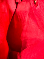 Yves Saint Laurent (YSL) Muse Two Bag in Red Textured Leather