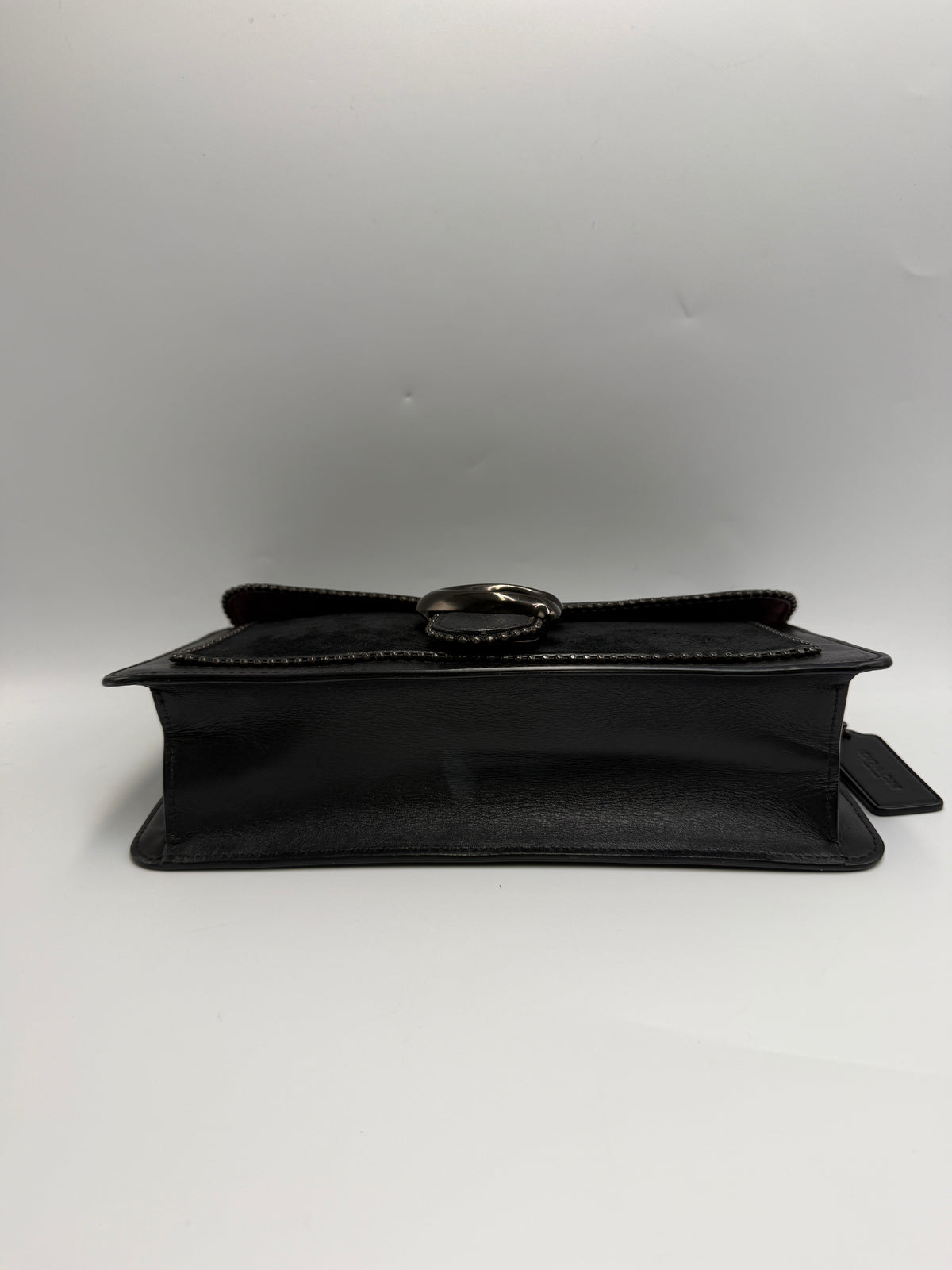 Coach Black Detailed Leather Tabby 26 Shoulder Bag