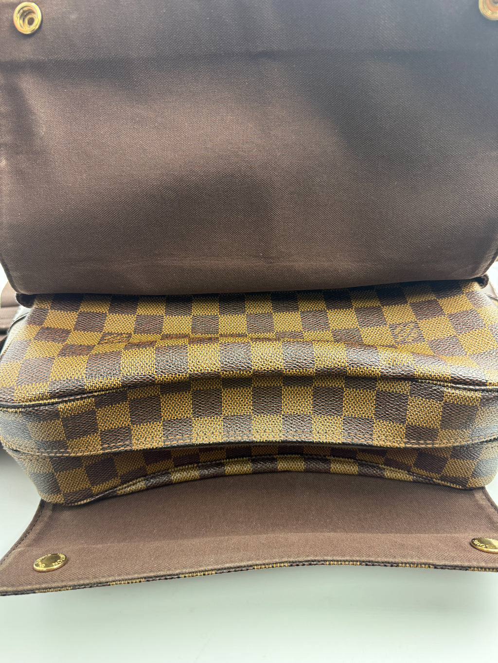Louis Vuitton Naviglio Messenger Bag in Damier Ébène Canvas