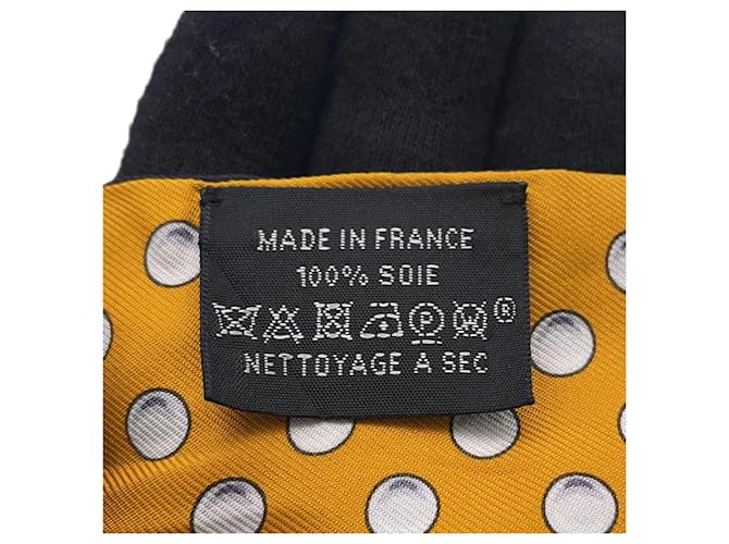 Hermès Twilly Scarf Black Multiple Colors Silk