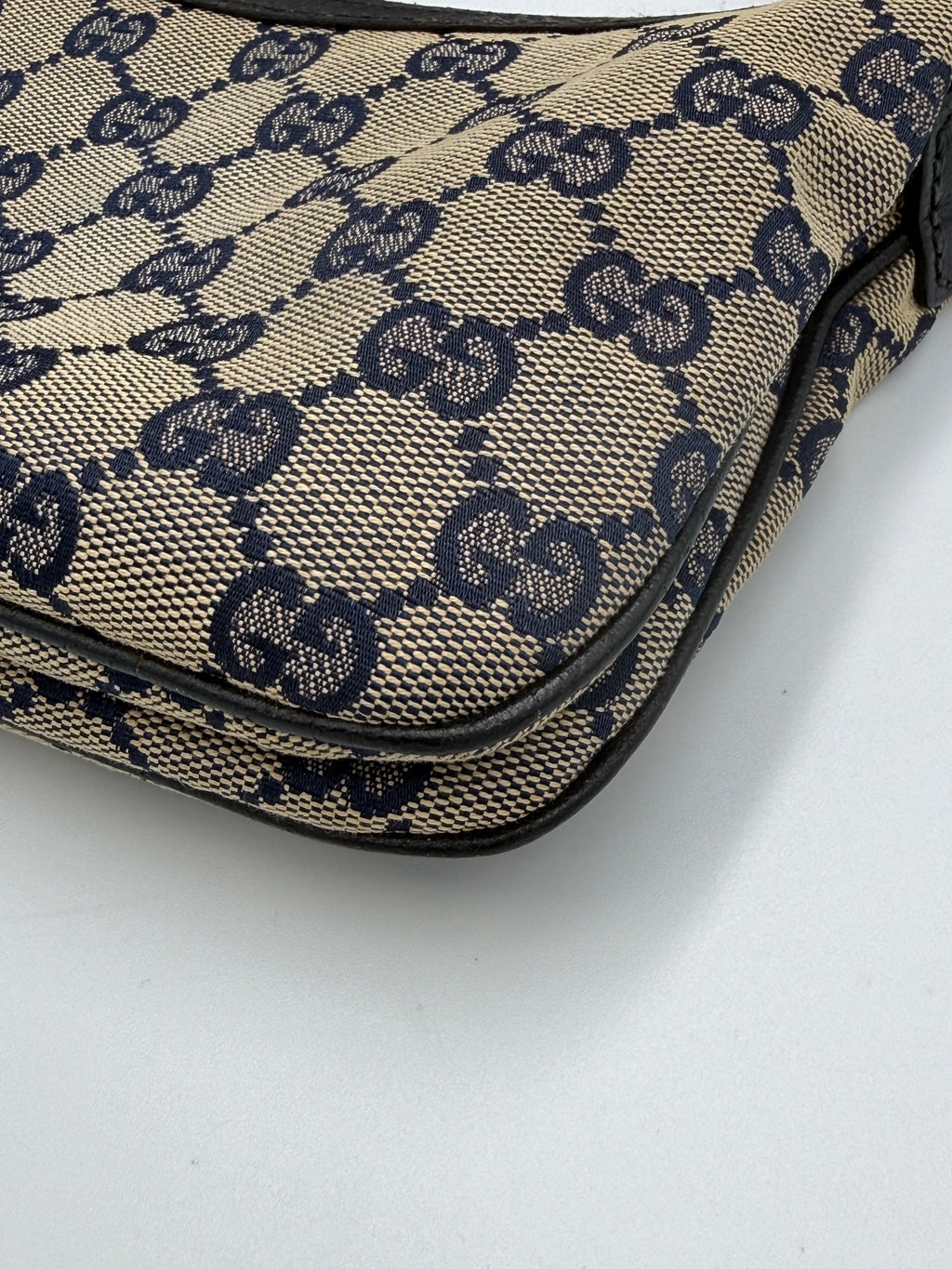 Vintage Gucci GG Canvas Pochette - Beige Monogram Mini Bag