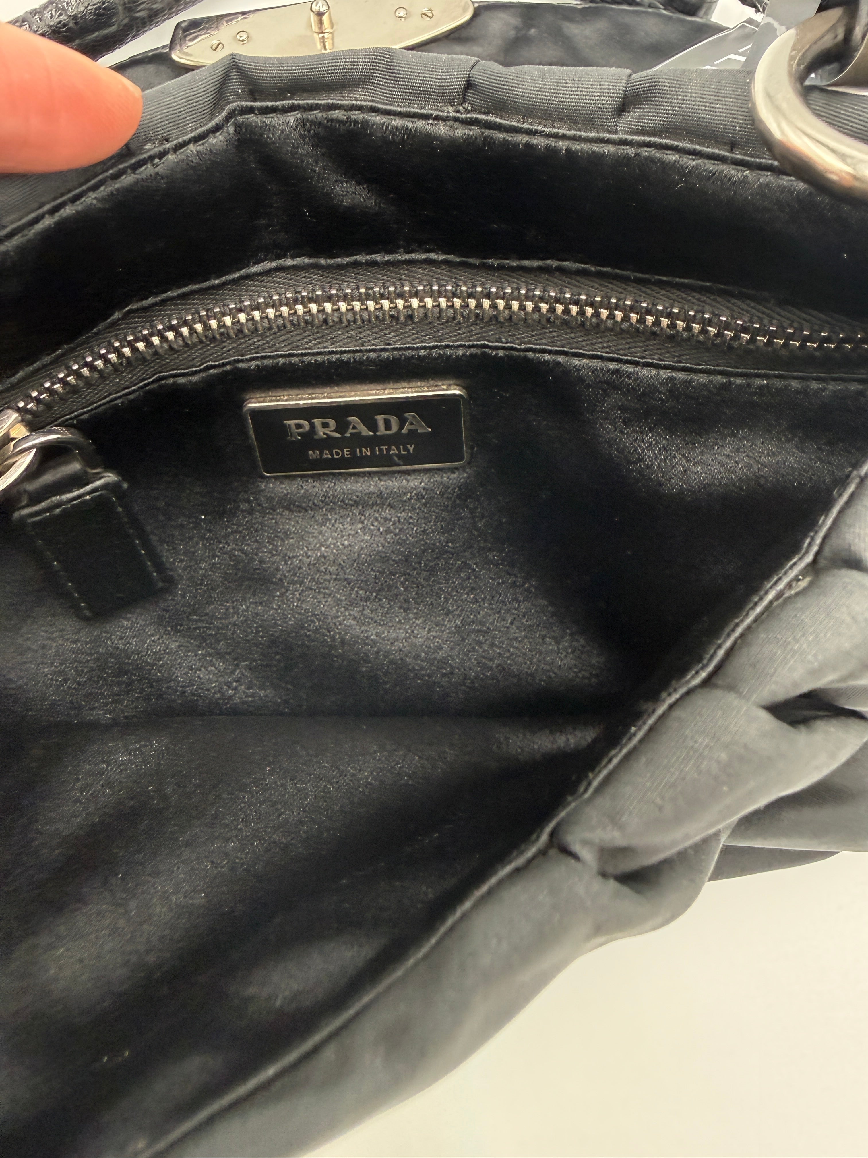 Prada Black Runway Shoulder Bag- Pre-owned