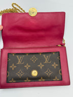 Louis Vuitton Fuchsia Monogram Canvas Flore Chain Wallet Bag