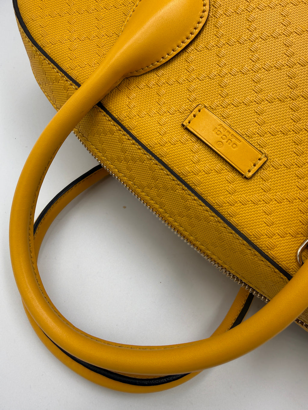 Gucci Diamante Top Handle with Yellow Leather