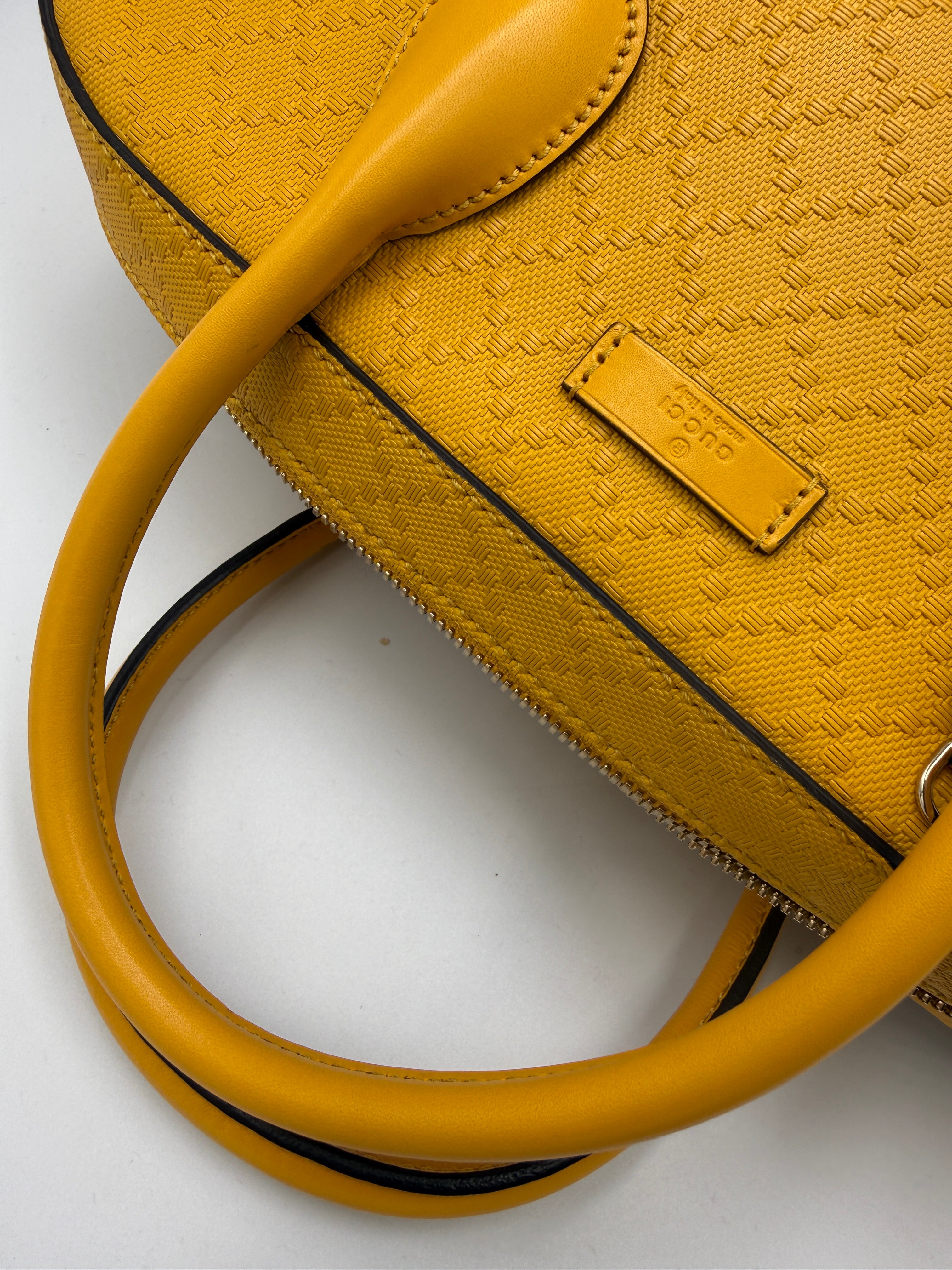Gucci Diamante Top Handle with Yellow Leather
