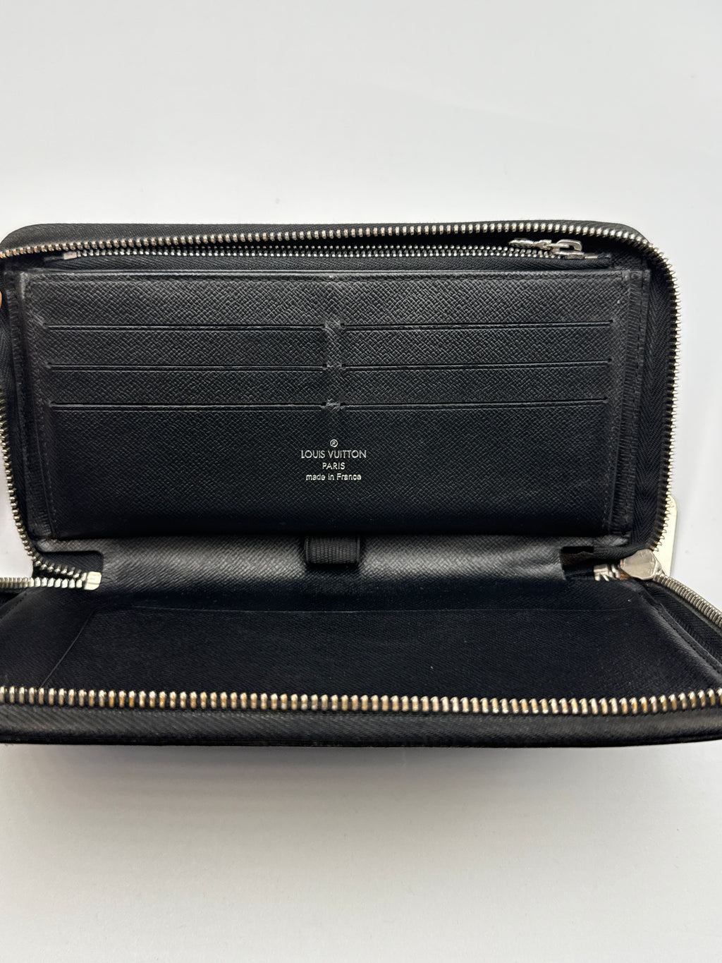Pre-owned Louis Vuitton Black Epi Leather Brazza Long Wallet